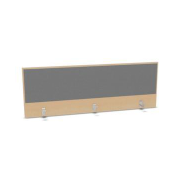 Aufsatz-Paneel,f. Schreibtisch,Anbau hinten,B 1600mm,NH-Ahorn,BN8078-grau