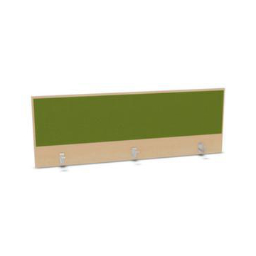 Aufsatz-Paneel,f. Schreibtisch,Anbau hinten,B 1600mm,NH-Ahorn,BN7048-grün