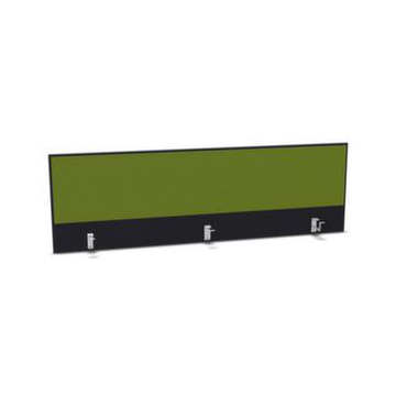 Aufsatz-Paneel, f. Schreibtisch, Anbau hinten, CC-schwarz, BN7048-grün