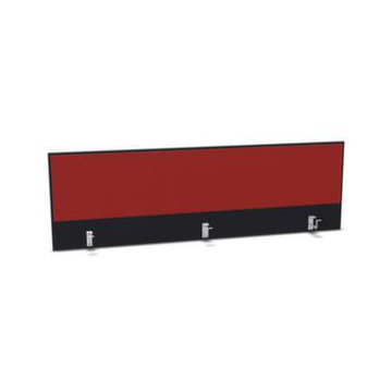 Aufsatz-Paneel, f. Schreibtisch, Anbau hinten, CC-schwarz, BN4011-rot