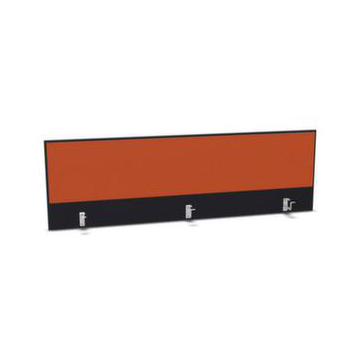 Aufsatz-Paneel, f. Schreibtisch, Anbau hinten, CC-schwarz, BN3012-orange