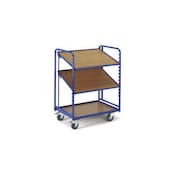 Etagenwagen, Tragl. 200kg, 3 Etage(n), Ladefl. LxB 810x610mm, Holzplatte