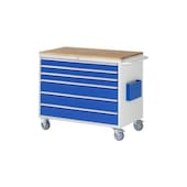 Werkzeugwagen, HxBxT 975x1145x650mm, Bucheplatte, Tragl. 450kg