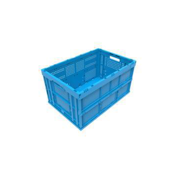 Faltbox,HxLxB 310x600x400mm,60l,PP,blau,Wände m. Eingriff