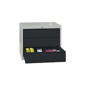 Schubladenschrank, HxBxT 600x715x600mm, RAL7035, Front RAL7016