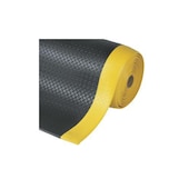 Anti-Ermüdungsmatte,Meterware,HxB 12,7x910mm,Vinyl,geriffelt,schwarz/gelb