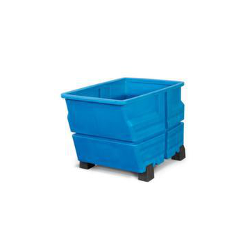 Mehrzweckbehälter,HxLxB 845x1340x1030mm,800l,PE,blau,Wände geschlossen