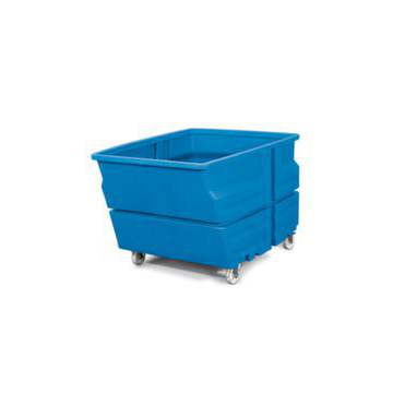 Mehrzweckbehälter,HxLxB 900x1240x825mm,600l,PE,blau,Wände geschlossen