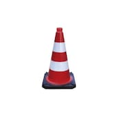 Leitkegel, H 500mm, PVC, rot/weiß, reflektierend