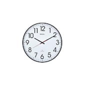 Wanduhr,Funk,Ziffernblatt weiß,arabische Zahlen/Striche,Anzeige analog