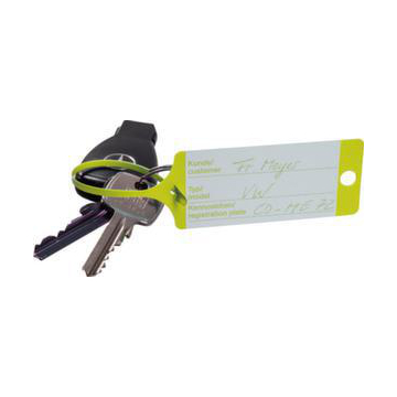 Schlüsselanhänger, gelb, Steckverschluss, HxL 35x210mm