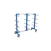 Tragarmwagen,Tragl. 400kg,24 Tragarme,HxLxB 1800x832x840-2200mm,RAL5010