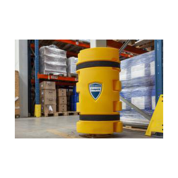 Säulenschutz,f. innen/außen,H 800mm,f. Regalstutzen B 100-200mm,HDPE,gelb