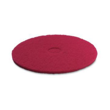 Pad, f. Einscheiben-Reinigungsm., 5 Pads, mittelweich, Ø 432mm, rot