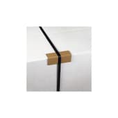 Kantenschutzecke, braun, Schenkel L 35mm, L 100mm, Stärke 3mm