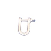 Schäkel, f. Absperrkette, HxB 54x45mm, Stahl, gelb