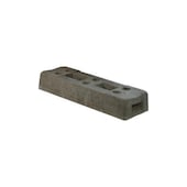 Fußplatte, f. Mobilzaun, HxB 125x220mm, m. 6 Löchern, Beton