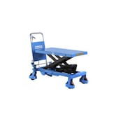 Mobiler Scherenhubtisch, Tragl. 800kg, Plattform LxB 1000x515mm