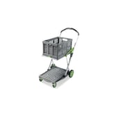 Klappmobil, Tragl. 60kg, 2 Etage(n), HxLxB 1025x890x550mm, grau/grün