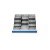 Schubladeneinsatzset, f. Werkbank, 8 Längsteiler/2 Trennbleche