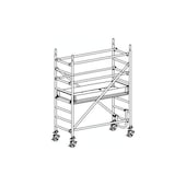 Fahrgerüst, Reich H 3, 25m, Gerüst H 2, 49m, 1 Bühne(n), 1 Luke