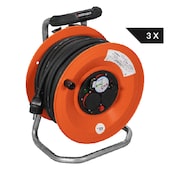3er-Pack Kabeltrommel 2,5 mm²