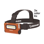 3er oder 6er-Pack Stirnlampe 2-in-1