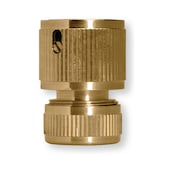 Schlauchverbinder Messing ohne Wasserstopp