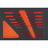 Hartschaumeinlagen leer