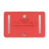 Messplaketten mit Pinsel