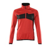 Fleecepullover mit kurzem Reißverschluss 