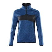 Fleecepullover mit kurzem Reißverschluss 