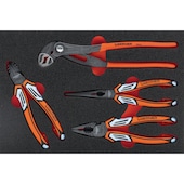 Schaumstoffeinlage mit 3-C-Zange und Wasserpumpenzange MX