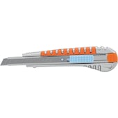 Cutter aus Aluminium mit Gummigriff, 9 mm