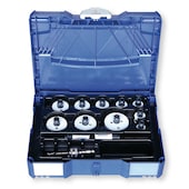 Zylindersägeblattsortiment Bimetall, Schnellwechselsystem