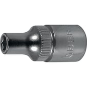 Steckschlüsseleinsatz BFD+ 6-kant 1/4