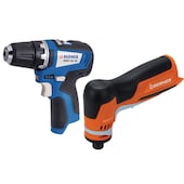 Akkuschrauber & akkubetriebener 90° Geradschleifer