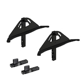 Zero-System Stützenset für ein schräges Holzregal