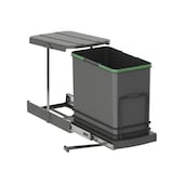 Recycle-Küchenrecyclingbehälter, 24 L, Bodenbefestigung und Handauszug