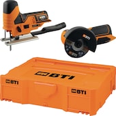 Akku-Winkelschleifer A-WKS BL 12 V + Akku-Stichsäge A-ST 12 V