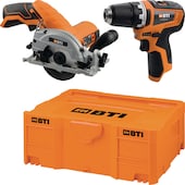 Akku-Bohrschrauber A-BS1 BL 12 V + Akku-Handkreissäge A-HKS 12 V