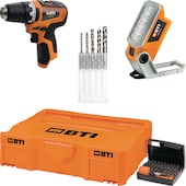 Akku-Bohrschrauber A-BS1 BL 12 V + 12 V Set Bohrer-Set - Bit - LED Lampe