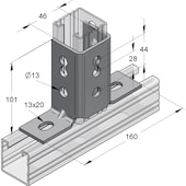 Winkelverbinder SX 45 / 180°