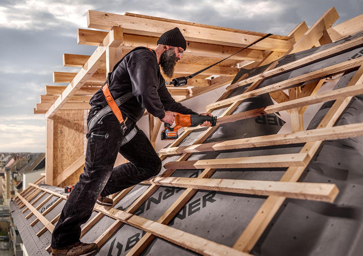 Holzbau / Dachmontage