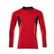 Polo-Shirt, Langarm ACCELERATE Rot/Schwarz XS