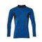 Polo-Shirt, Langarm ACCELERATE Azurblau/Schw.Blau XS