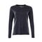 T-Shirt Damen, langarm ACCELERATE Schwarzblau 2XL