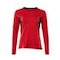 T-Shirt Damen, langarm ACCELERATE Rot/Schwarz XS