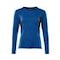 T-Shirt Damen, langarm ACCELERATE Azurblau/Schw.Blau XS