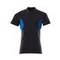 Polo-Shirt ACCELERATE Schw.Blau/Azurblau XS